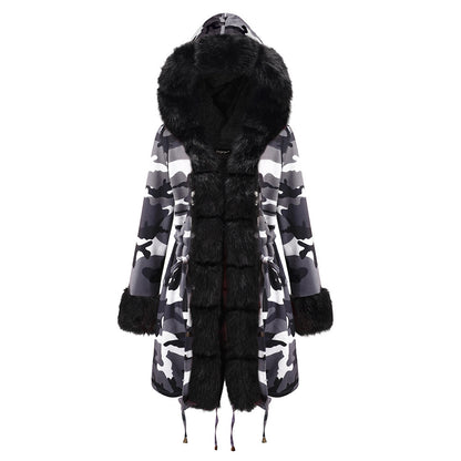 Fur Collar Coat Plus Size Winter Coat