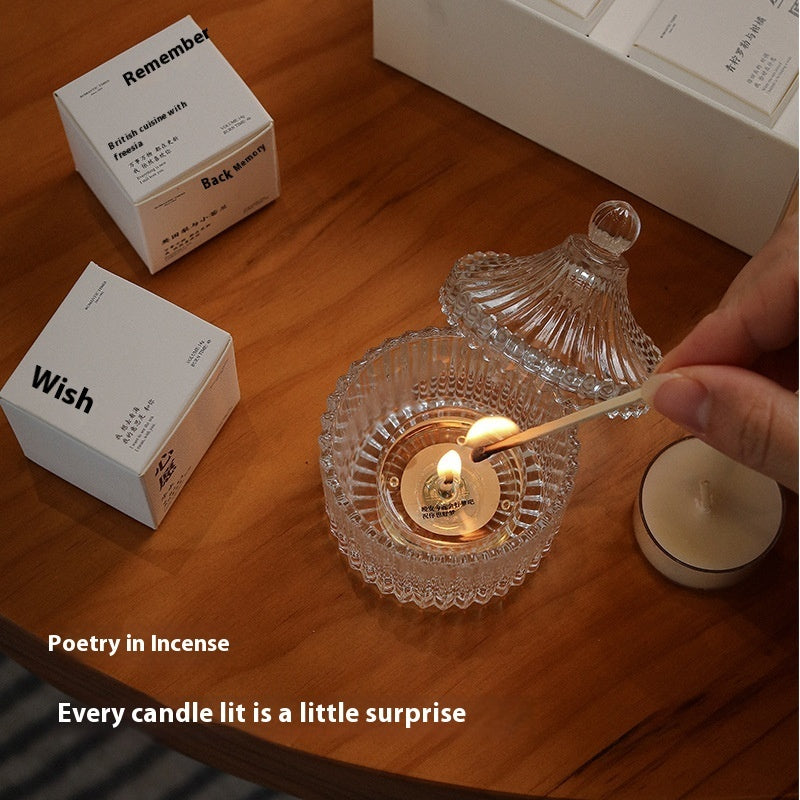 Xiangli Tibetan Poetry Aromatherapy Candle Gift Box Fragrance Wedding Tealight Hand Gift Birthday Lover Christmas Gift