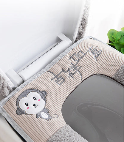 Fashion Heating Toilet Decoration Full Toilet Seat Cushion