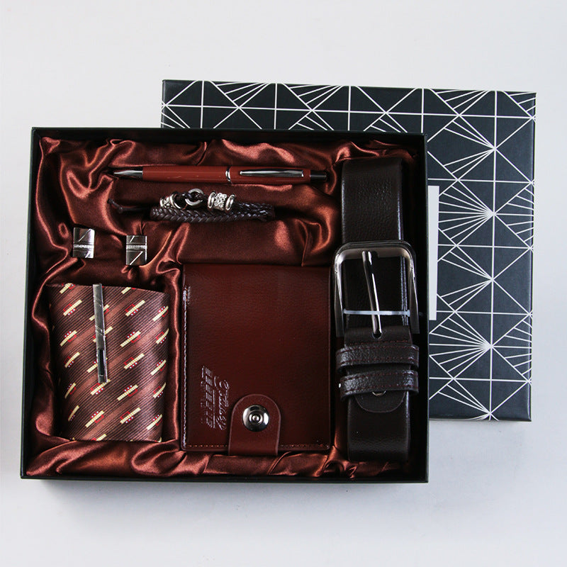 Cross-Border Men's Gift Business Gift Suit Belt Wallet For Boyfriend Valentine's Day Christmas Gift
