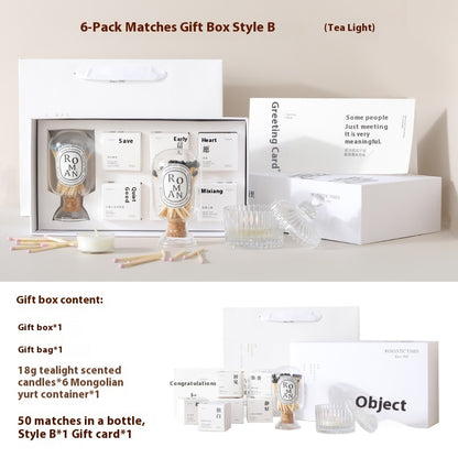 Xiangli Tibetan Poetry Aromatherapy Candle Gift Box Fragrance Wedding Tealight Hand Gift Birthday Lover Christmas Gift