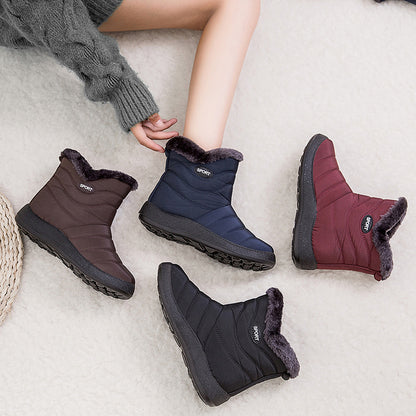 Winter Fashion Plus Size Women Plus Velvet Long Snow Boots