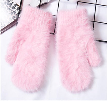 Angora Wool Women's Winter Gloves