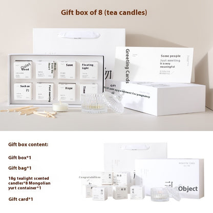 Xiangli Tibetan Poetry Aromatherapy Candle Gift Box Fragrance Wedding Tealight Hand Gift Birthday Lover Christmas Gift