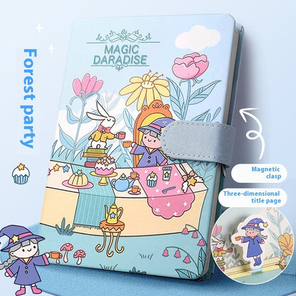 Journal Book Set Gift Box Girl Heart Cute Gift Bag