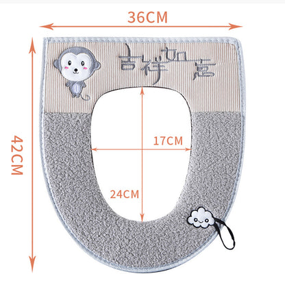 Fashion Heating Toilet Decoration Full Toilet Seat Cushion