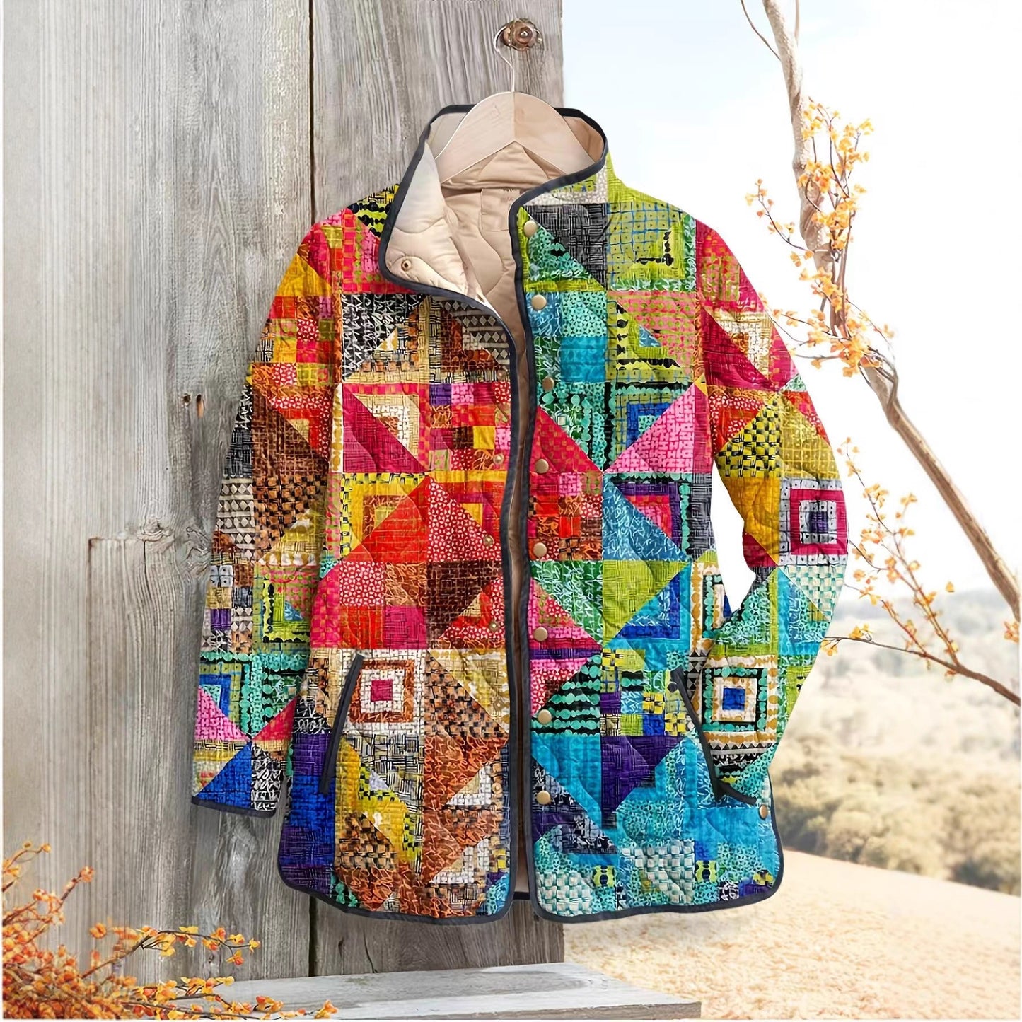 Women's Printed Fall Winter Coat