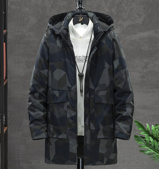 Men's Winter Mid-length Cotton Coat