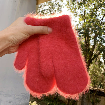 Angora Wool Women's Winter Gloves