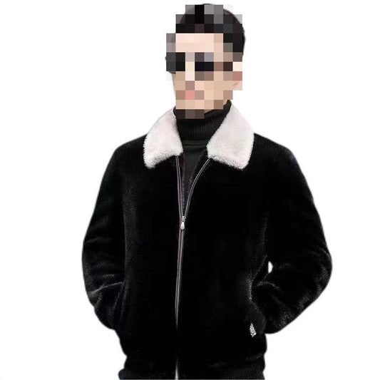 Coat Thickened Mink Lapel Fashion Winter Coat