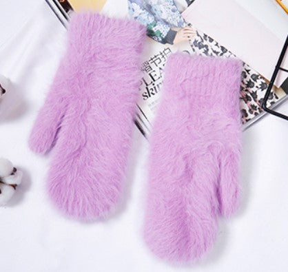 Angora Wool Women's Winter Gloves