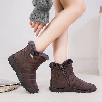 Winter Fashion Plus Size Women Plus Velvet Long Snow Boots