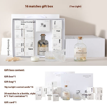 Xiangli Tibetan Poetry Aromatherapy Candle Gift Box Fragrance Wedding Tealight Hand Gift Birthday Lover Christmas Gift