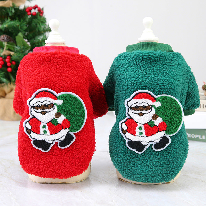 Dog Clothes Autumn And Winter Pet Clothes New Teddy Small Dog Pet Clothing Winter 21 Christmas Tree Fluffy Jacket