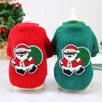 Dog Clothes Autumn And Winter Pet Clothes New Teddy Small Dog Pet Clothing Winter 21 Christmas Tree Fluffy Jacket