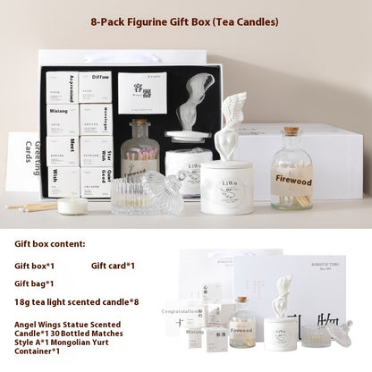 Xiangli Tibetan Poetry Aromatherapy Candle Gift Box Fragrance Wedding Tealight Hand Gift Birthday Lover Christmas Gift