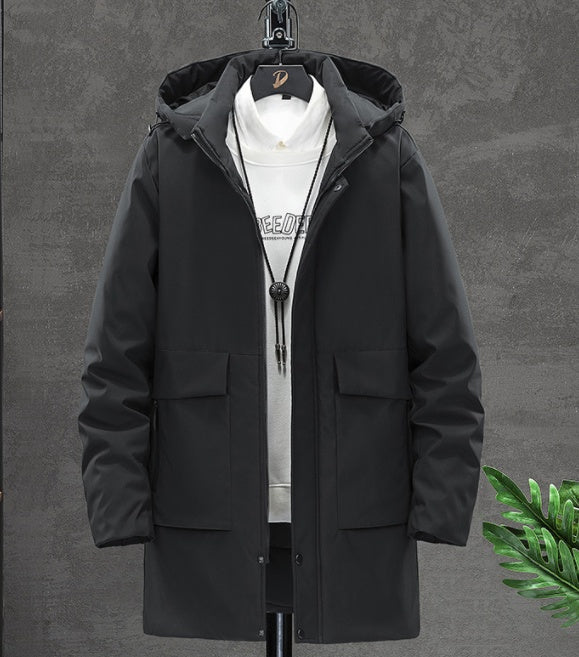 Men's Winter Mid-length Cotton Coat
