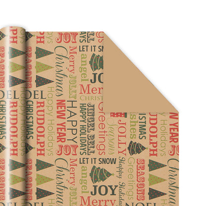 Christmas Gift Packaging Kraft Paper Vintage Gift
