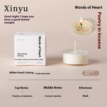 Xiangli Tibetan Poetry Aromatherapy Candle Gift Box Fragrance Wedding Tealight Hand Gift Birthday Lover Christmas Gift