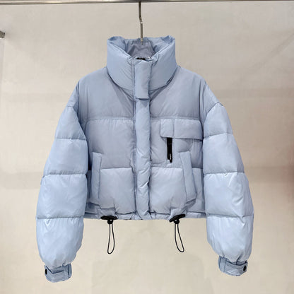 Korean-style Stand Collar Simple Thickened Short Stylish Puffer Jacket