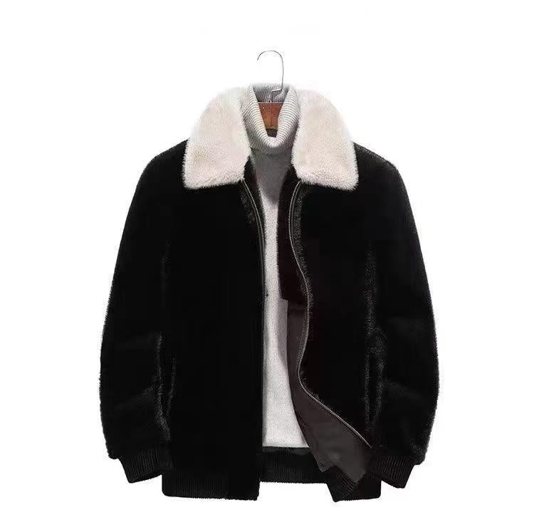 Coat Thickened Mink Lapel Fashion Winter Coat